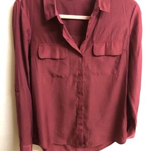 Express The City Shirt in Burgundy